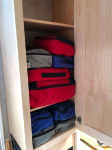 Homegear Large Free Standing Fabric Shoe Rack /Storage Cabinet