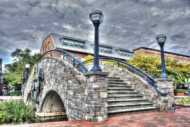 Foot bridge in Frederick