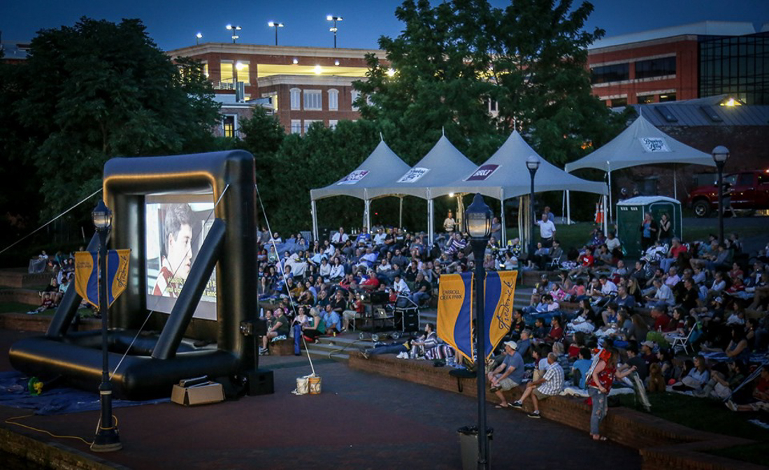 Movie night at Amphitheater in Frederick