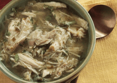Low Carb White Chicken Chili just in time for winter!