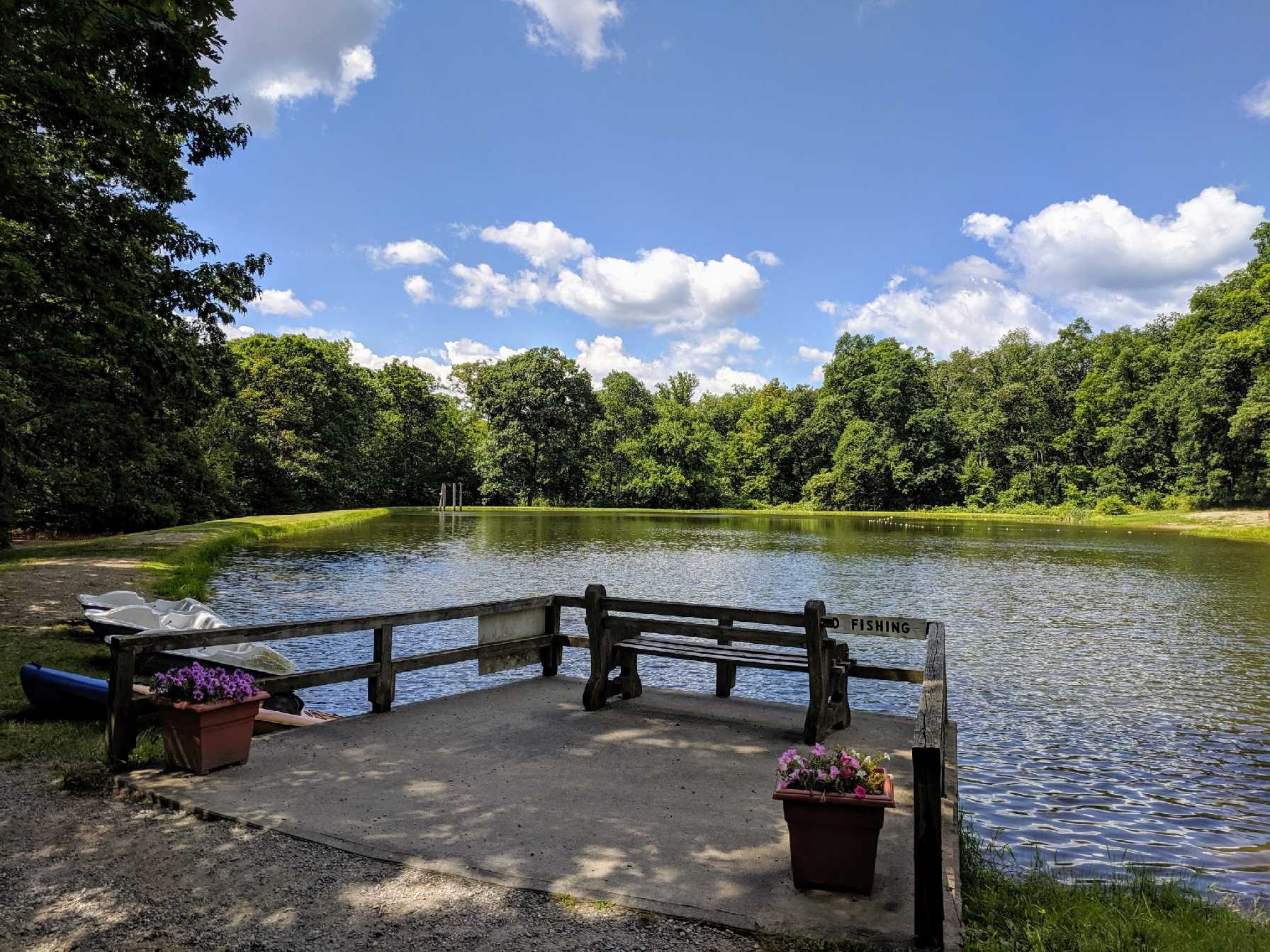 lake during the season