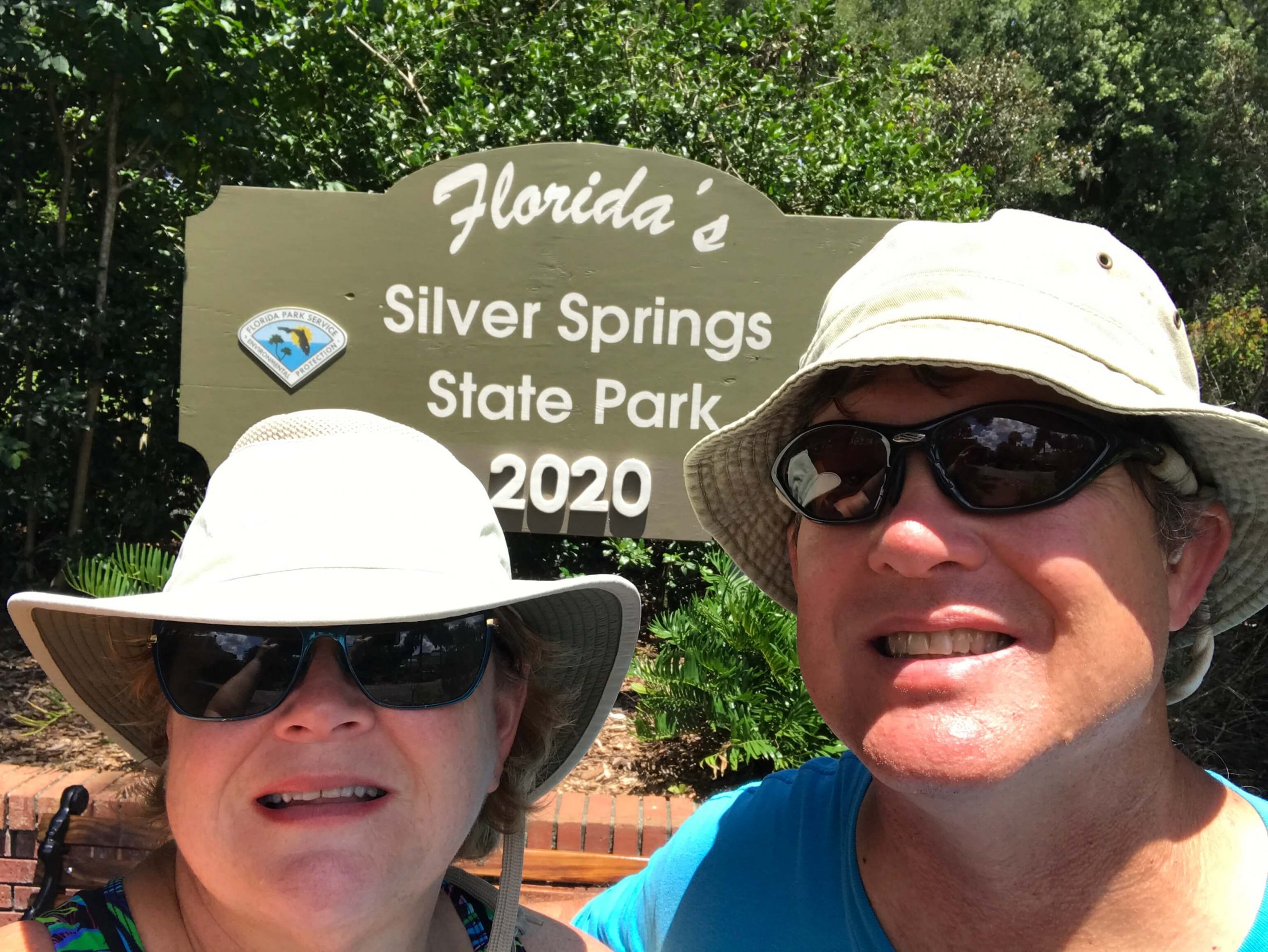 Judi and David George at Silver River State Park, August 2020