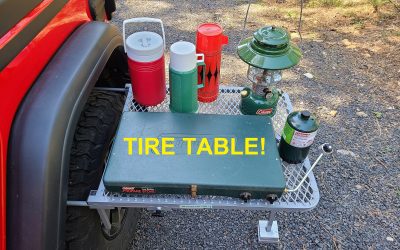 Tailgater TIRE TABLE – Put your stuff on this!