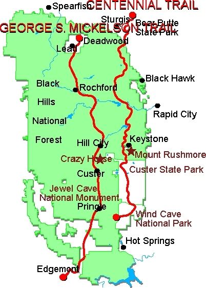 Mickelson Trail South Dakota Map Bike, Hike Or Ride The Mickelson Trail - Girl Camper