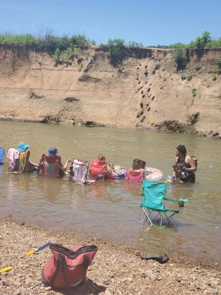 Washington State Park - people in the river