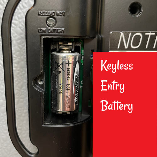 Image of the special battery used in the keyless entry