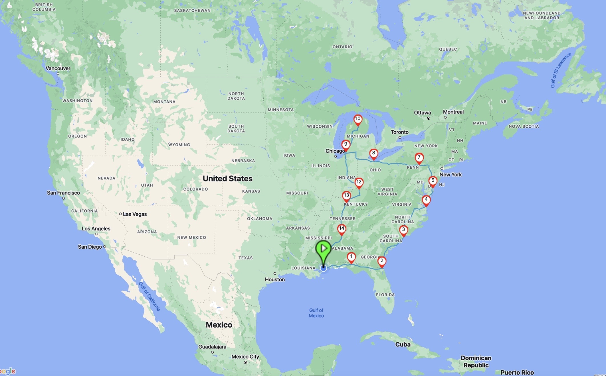 RV Parky app mapped out epic solo journey