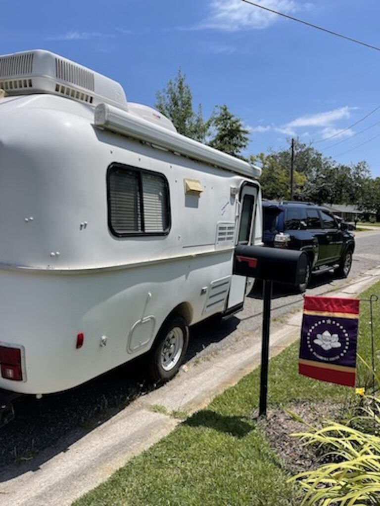 My camper all ready to roll on our epic journey