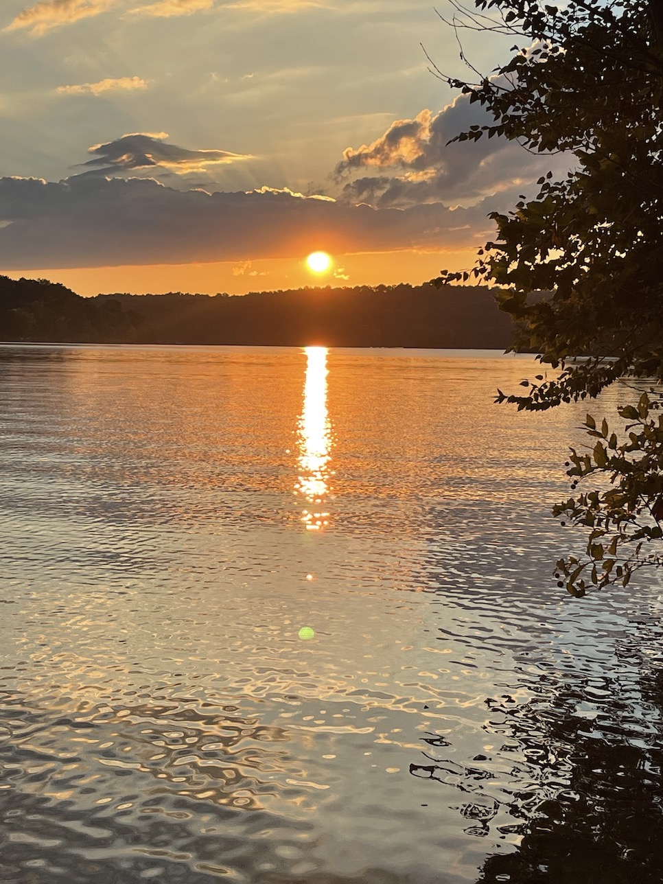 Sunset over Lake Nolin