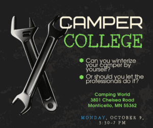 picture of tools with information about camper college