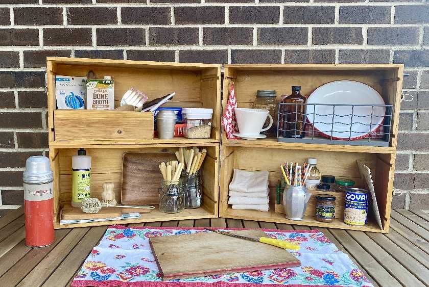 Wine Crate Chuck Box Girl Camper