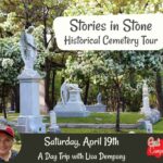 Lisa Dempsey is talking about the Glenwood Cemetery tour - Stories in Stone